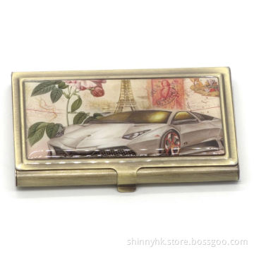 Custom Logo Business Card Holder Metal Business Card Case